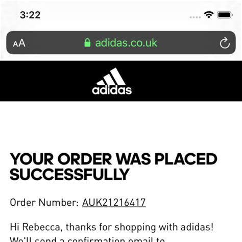 adidas order status check.